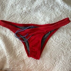 Red Jolyn Swim Bikini Bottoms
